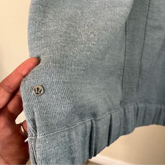 Lululemon Rise & Move Hoodie Heathered Cloud Blue Womens Size 8 - Picture 6 of 6